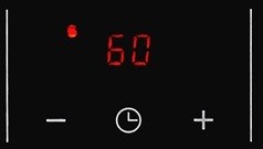 Таймер до 99 минут напомнит вам о готовности звуковым сигналом, а также сам отключит одну или несколько зон конфорок!