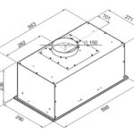 Встраиваемая вытяжка MAUNFELD Crosby Power 60 черный