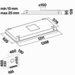 Вытяжка Falmec NUVOLA IS WHITE 140 Арт. CNUI40.03P2#ZZZB400N