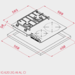 Варочная поверхность Teka TWIN IG 620 2G AI AL CI