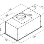 Встраиваемая вытяжка MAUNFELD Crosby Power 60 белый