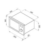 Встраиваемая микроволновая печь MAUNFELD XBMO202SB